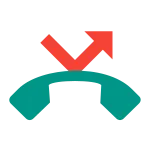 Missed Call SVG Icon
